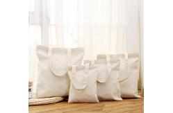 China Recyclable Natural Cotton Canvas Shopping Bag With Zipper Closure supplier