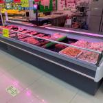 Cold Storage Meat Display Freezer 160L No Door Butcher Shop 0 - 5 ℃ Cooler for sale