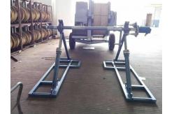 China Line Stringing Cable Drum Lifting Jacks ,  7T Hydraulic Cable Jack With Motor supplier