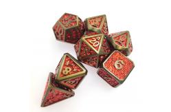 China Dice Set Multipurpose Practical Plating Sharp Trade Card Polyhedral Metal supplier