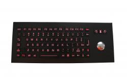 China IK09 Vandal Resistant Industrial Keyboard With Trackball supplier