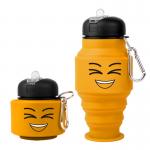 Travel Portable Sport Collapsible Water Bottle Silicone Reusable Leakproof Foldable for Gym for sale
