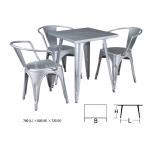 high quality metal dining table and dining chair for sale