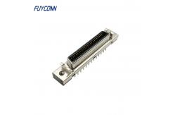 China 180 Degree PCB SCSI Connector Female 50P MDR Servo Connector supplier