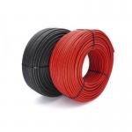 Inner Conductor DC Solar Cable Black / Red Photovoltaic Power Cable 6mm2 for sale
