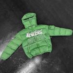 Custom Designer Embroidery Streetwear Plus Size Bubble Zip up Coat Quilted Crop Man Women Winter Puffer Down Coats Jacket Men for sale