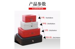 China Iron Material Money Piggy Bank 20x18x15cm With Key supplier