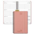 Pink 4.25x6.75inch Mini Weekly Planner 80g Ink Resistant Paper for sale