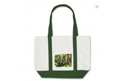 China Printed Organic Cotton Fabric Bag Eco Friendly Canvas Tote Bags 6oz 8oz supplier
