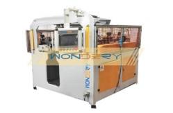 China Wondery Servo Aluminum Radiator Crimping Machine 1050mm Core Height supplier