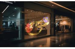 China Hanging Install P6 Transparent LED Display Screen 240mm×1000mm With Module supplier