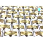 Architectural Mesh In Stainless Steel, Metal Mesh with Woven Pattern 3.7m L