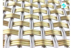 China Architectural Mesh In Stainless Steel, Metal Mesh with Woven Pattern 3.7m L supplier