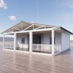 Strong Steel Structure Weatherproof Expanding House for Accommodation Dewellings for sale