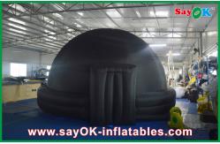 China 5m DIA Black Inflatable planetarium Dome Projection Tent For School Teaching supplier