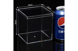 China Custom Size Rectangle Clear Plastic Box Transparent Acrylic Box with Lid supplier