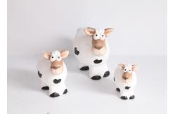 China Handmade Ceramic Pottery Sheep Garden Ornaments In Different Sizes supplier