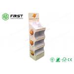Advertising Custom Pop Recyclable Cardboard Floor Displays Stand With Logo Printed for sale