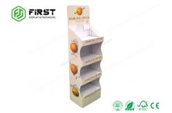 China Advertising Custom Pop Recyclable Cardboard Floor Displays Stand With Logo Printed supplier