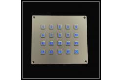 China Black Panel Backlit Numeric Keypad Stainless Steel Metal Translucent LED Lighted Keypad supplier
