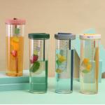 OEM 700ml Plastic Espresso Cups With Straw And Lid