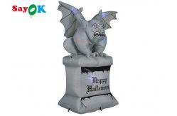 China 4m Inflatable Gargoyle Funny LED Halloween Courtyard Decoration supplier