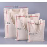 Plain Canvas Bags Reusable For Daily Shopping / Commercial Promotion for sale