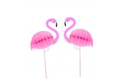 China 10CM Disposable Wood Bulk Toothpicks Flower Flamingo for Baking Cake supplier