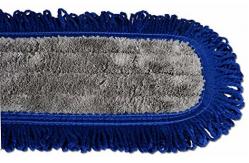 China 24 Quickie Dust Mop Microfiber Polyester Velcro Backing Dust Mop Pad supplier