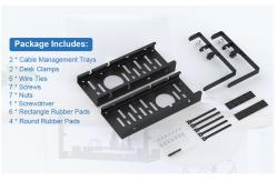 China Under Desk Storage Cable Tray with Adjustable Length and Sturdy Metal Construction supplier