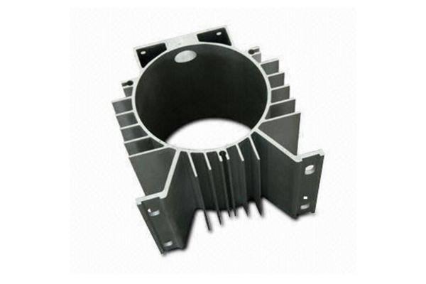 Silvery Anodized 6063 Industrial Aluminium Profile Cylinder Shell With Finished Machining