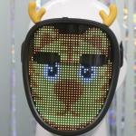 17x14.5x3.5cm Smart LED Face Mask Gift For Kids 10 Dynamic 40 Static Image for sale