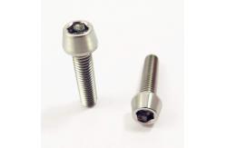China Titanium Cone Head Bolt M5 M6 Titanium Bolts For Mountain Bikes supplier