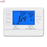 White ABS Electronic Programmable Air Conditioner Thermostat 1 Heat 1 Cool for sale