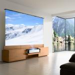 Smart TV Stand Cabinets Wooden Color UST Projector Cabinets Customized for sale