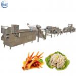 Stable Chicken Feet Processing Line , Chicken Feet Cutting Machine Easy Operation for sale