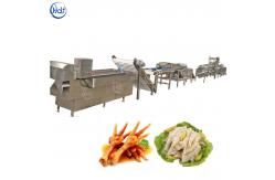 China Stable Chicken Feet Processing Line , Chicken Feet Cutting Machine Easy Operation supplier
