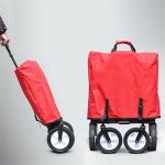 Fashion Collapsible Garden Cart Outdoor Utility Red Collapsible Wagon for sale