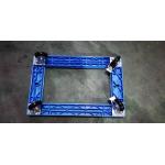 Transportation Plastic Dolly Loading Totes With 3 Inches PU Brake Casters