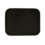 18*26inch Nonslip Rectangle Plastic Tray Large Recycled Plastic Plates Rubber Serving Tray For Hotel for sale