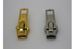 China Small Zipper Slider Replacement Parts , Backpack Leather Double Sided Zipper Slider supplier