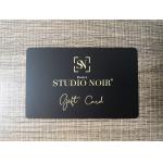 Custom Matte Black Metal Business Cards Brass Laser Engrave for sale