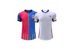 China Lightweight Polyester Soccer Jerseys Durable Fabric Sleek Design For Matches & Training supplier