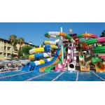 OEM Water Theme Park Rides Amuement Children Fiberglass Water Slide for sale
