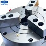 Hollow 3 Jaw Lathe Chuck Vertical Chuck Pneumatic Power Chuck