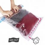 Hand Pressing Travel Vacuum Storage Bag Roll Up Vacuum Space Bag for sale