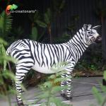 Simulated Moveable Zebra Realistic Animatronic Animals For Zoo Exhibition Amusement Park for sale