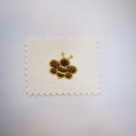 Stylish And Lovely Bee Embroidery Patch Electroplating For Clothing for sale