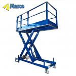 Customization 2600mm High Hydraulic Scissor Lift Working Platform with Wheel Chassis and Emergency Lowering M3-010200-D2 for sale