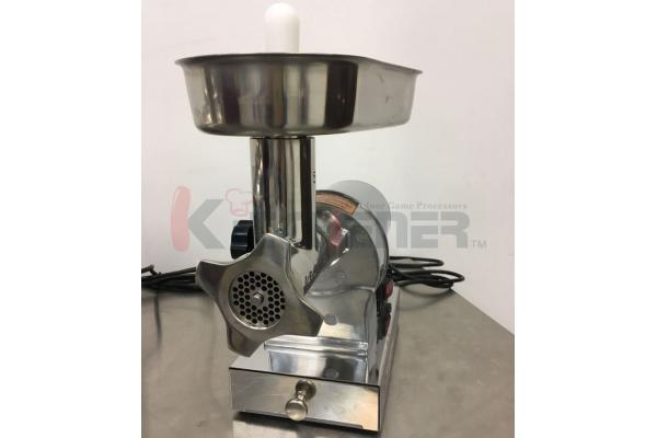 Beef Electric Meat Grinder With Sausage Stuffer Foot Pedal Control 3 Grinding Plates